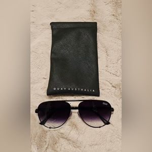 Quay Australia Aviator sunglasses (Black/Smoke)
